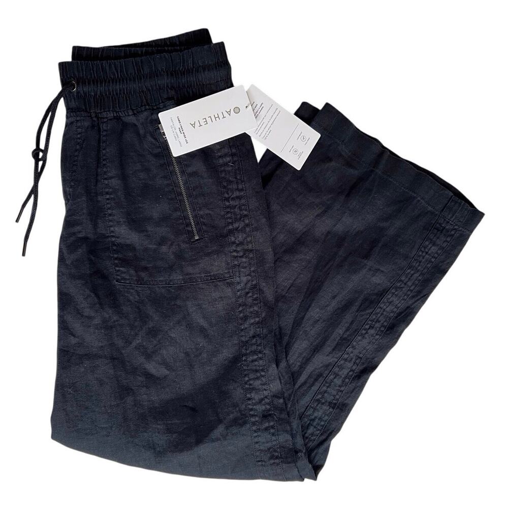 Athleta Cabo Linen Wide Leg Pants